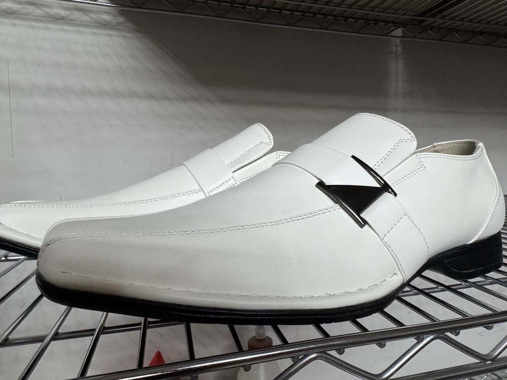 Bruno Marc Giorgio-3 Men's Square Toe Buckle Strap Dress Loafers